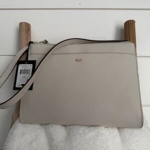 DKNY Beige Wristlet Clutch